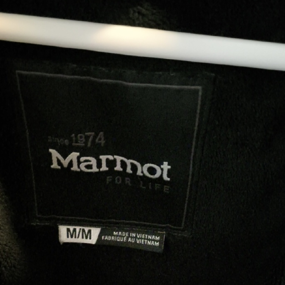 Marmot Women's Dark Puffer Coat with Fur Trim - See The Description - Picture 2 of 7